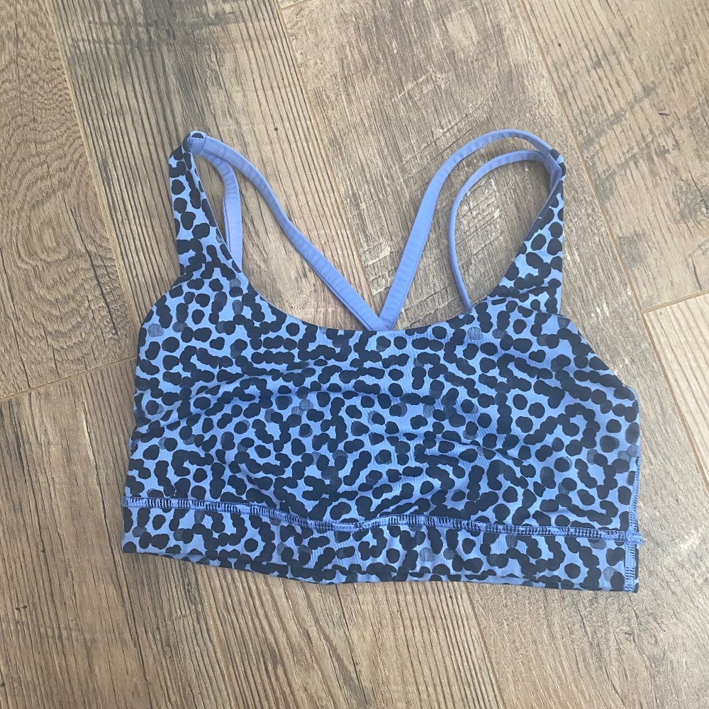 Purple & Black Spotted Women’s Lululemon Sports Bra Size 6